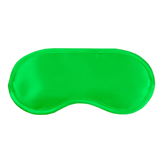 Good Sleep Satin Eye Masks Bright Green